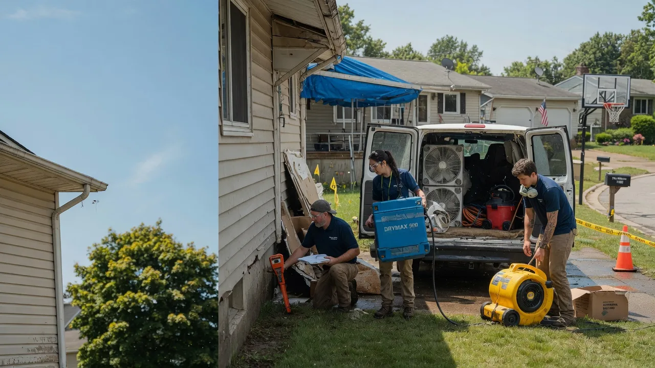Ceiling Leak Cleanup in Derby, OH near me